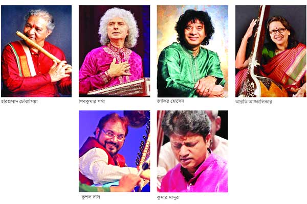 উচ্চাঙ্গসঙ্গীত উৎসবে আজ রাতের তারকারা